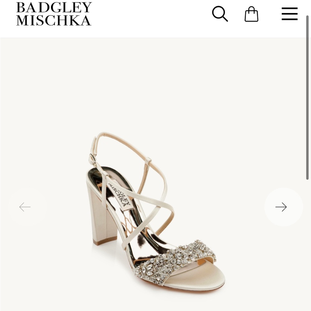 Badgley Mischka Elegant Heels with Embellishments bridal or wedding